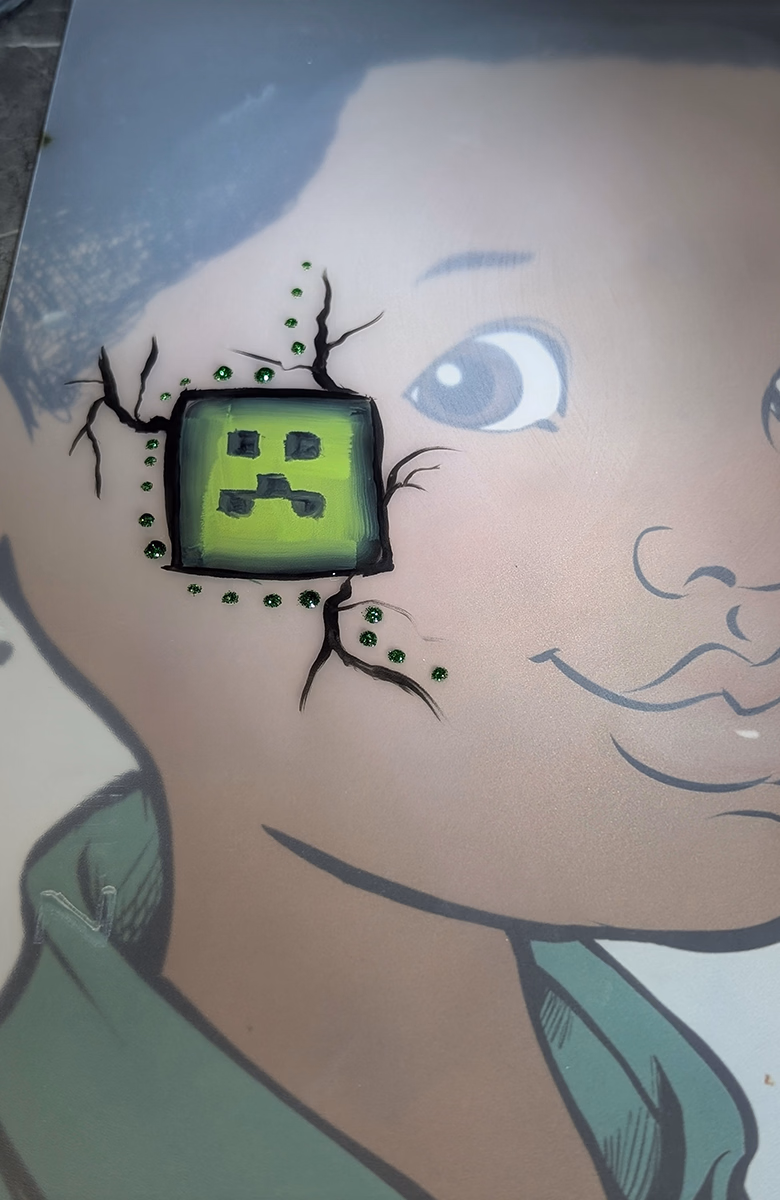 Kinderschminken Creeper