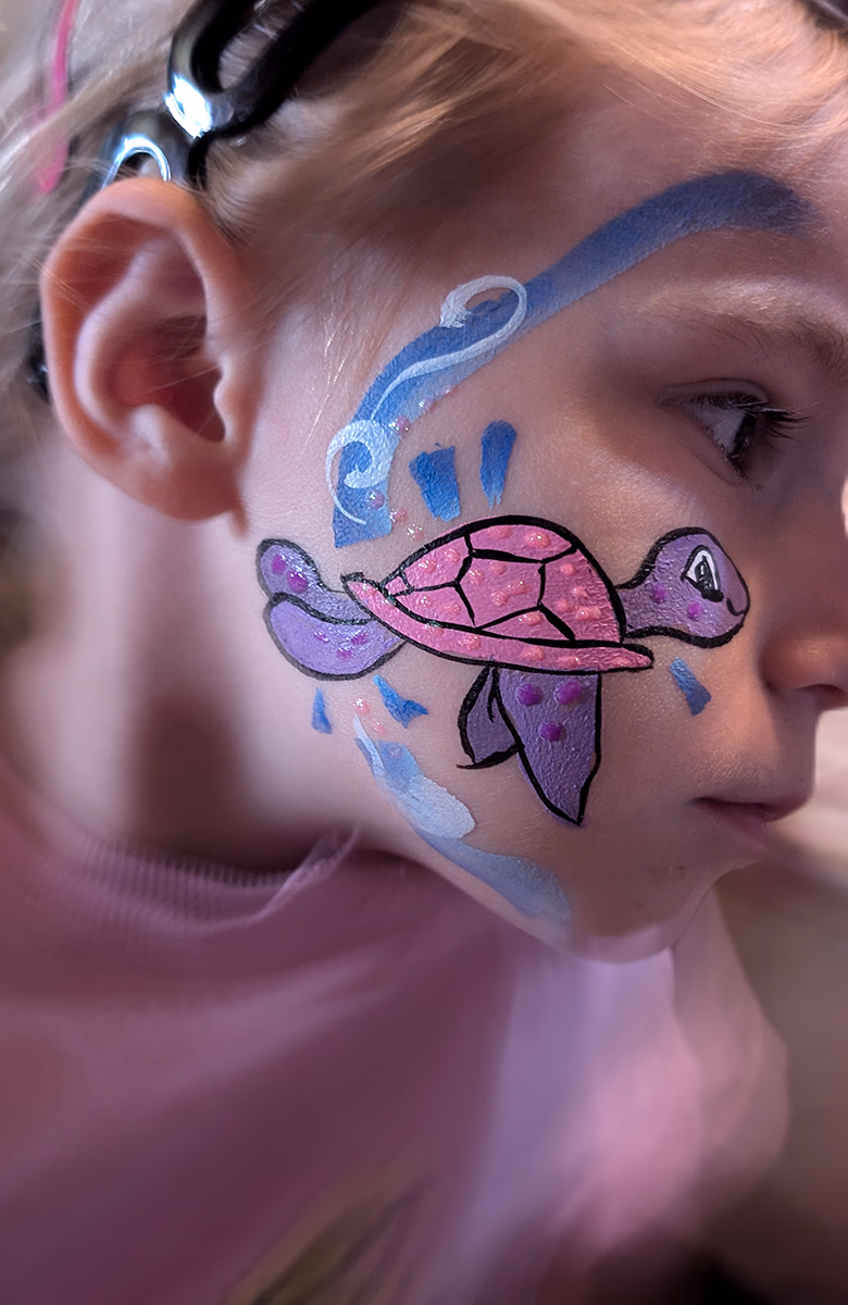 Kinderschminken Schildkroete Echt