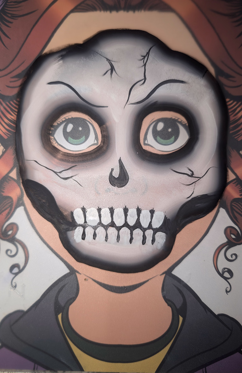 Kinderschminken Skelett2