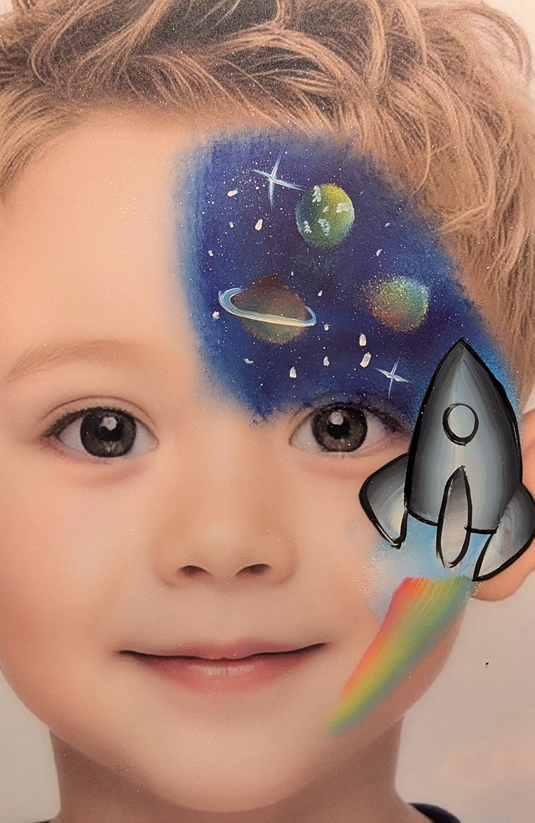 Kinderschminken Weltall