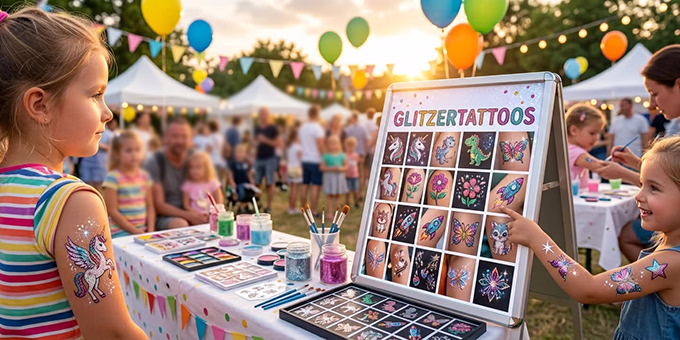 Glitzertattoos